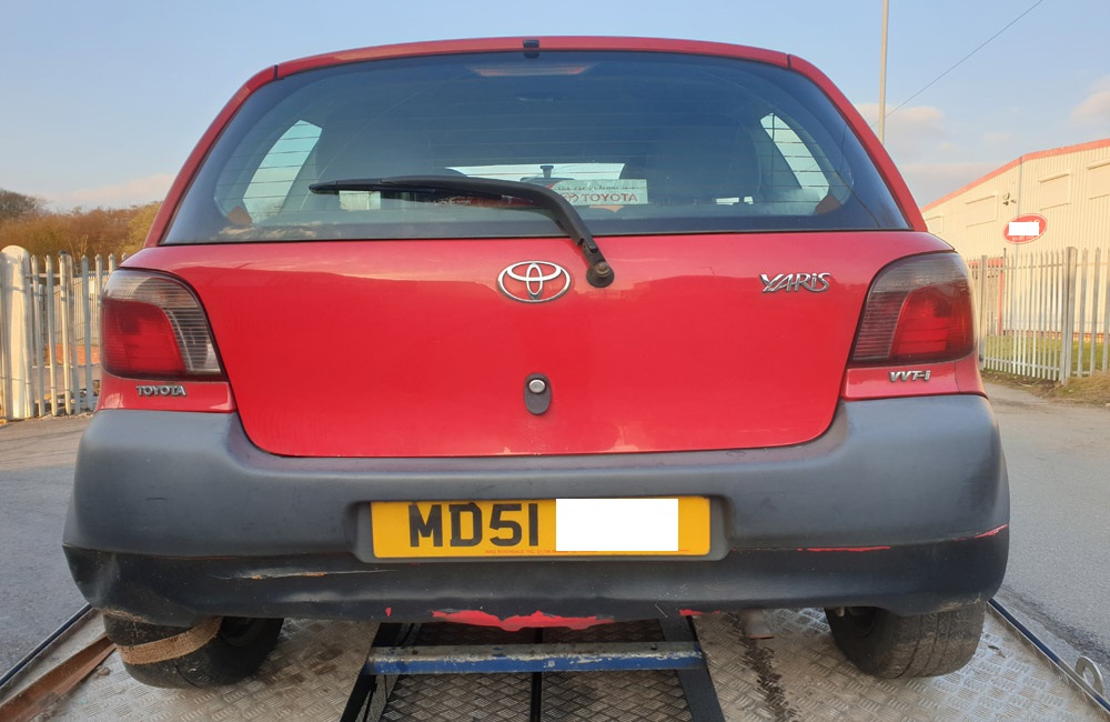 Toyota Yaris GS VVTI Rear Tail Light Drivers
